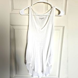 Mudd white xs long tank top.